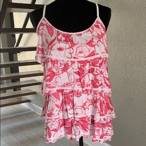 NWT Aerie Ruffle Layered Tank Top